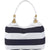 Branded Promotional NAUTICA TRAVEL BAG in Blue & White Stripe Bag From Concept Incentives.