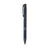 Branded Promotional EBONY RUBBER PEN in Dark Blue Pen From Concept Incentives.