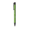 Branded Promotional EBONY RUBBER PEN in Pale Green Pen From Concept Incentives.