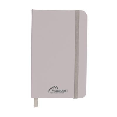 Branded Promotional POCKET NOTE BOOK A6 in Silver Note Pad From Concept Incentives.
