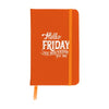 Branded Promotional POCKET NOTE BOOK A6 in Orange Note Pad From Concept Incentives.