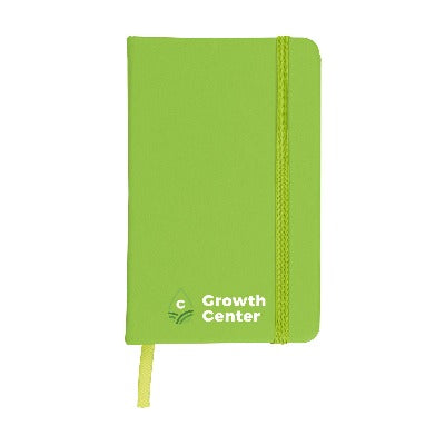Branded Promotional POCKET NOTE BOOK A6 in Green Note Pad From Concept Incentives.