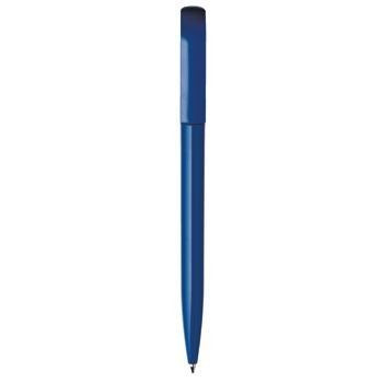 Branded Promotional ESPACE EXTRA TWIST ACTION PLASTIC BALL PEN in Dark Blue Pen From Concept Incentives.