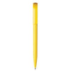 Branded Promotional ESPACE EXTRA TWIST ACTION PLASTIC BALL PEN in Yellow Pen From Concept Incentives.