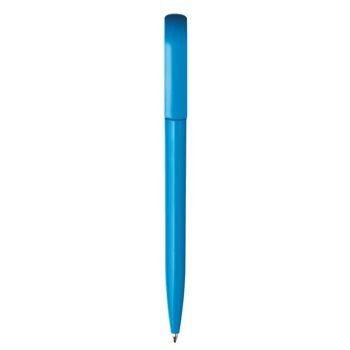 Branded Promotional ESPACE EXTRA TWIST ACTION PLASTIC BALL PEN in Light Blue Pen From Concept Incentives.