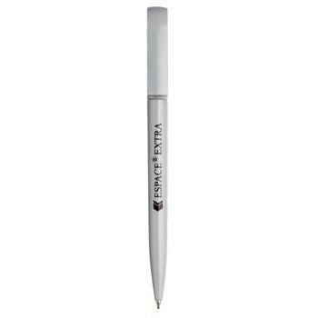 Branded Promotional ESPACE EXTRA TWIST ACTION PLASTIC BALL PEN in Grey Pen From Concept Incentives.