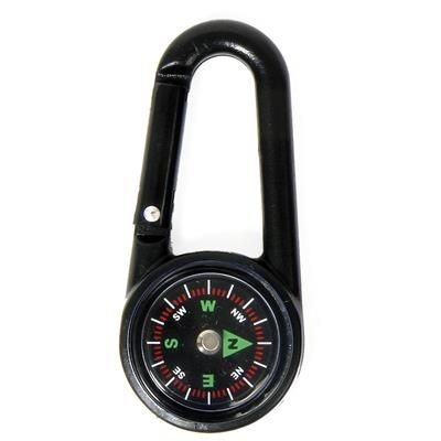 Branded Promotional CARABINER with Compass Compass From Concept Incentives.