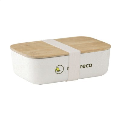 Branded Promotional MIDORI ECO BAMBOO FIBRE LUNCH BOX in Natural Lunch Box From Concept Incentives.