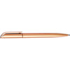 Branded Promotional ESPACE GOLD PLASTIC BALL PEN in Metallic Gold Finish Pen From Concept Incentives.