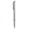 Branded Promotional ESPACE SILVER PLASTIC BALL PEN in Metallic Silver Finish Pen From Concept Incentives.