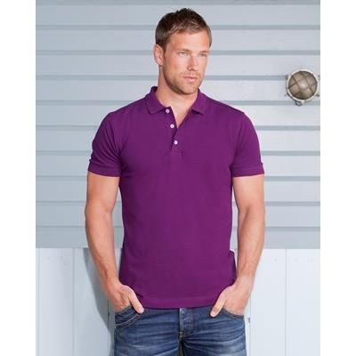 Branded Promotional RUSSELL MENS STRETCH POLO SHIRT Polo Shirt From Concept Incentives.