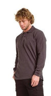 Branded Promotional JERZEES LONG SLEEVE PIQUE POLO SHIRT Polo Shirt From Concept Incentives.