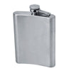 Branded Promotional KANSAS CITY SILVER STAINLESS STEEL METAL HIP FLASK in Silver Hip Flask From Concept Incentives.