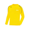 Branded Promotional JAKO¬Æ SWEATER CLASSICO CHILDRENS in Yellow Jacket From Concept Incentives.