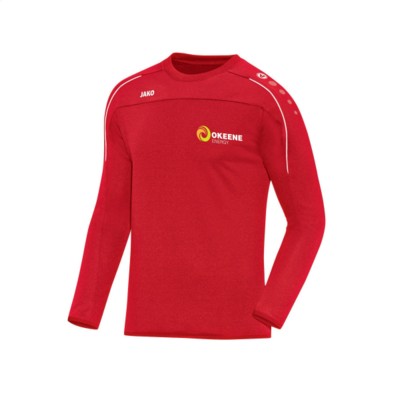 Branded Promotional JAKO¬Æ SWEATER CLASSICO CHILDRENS in Red Jacket From Concept Incentives.