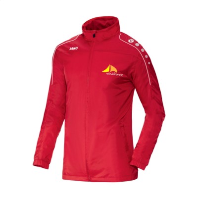 Branded Promotional JAKO¬Æ RAINCOAT TEAM CHILDRENS in Red Jacket From Concept Incentives.