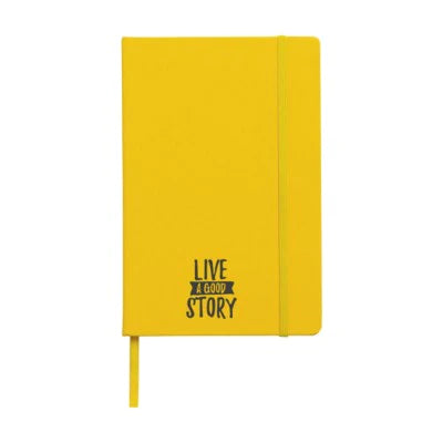Branded Promotional POCKET NOTE BOOK A5 in Yellow Jotter From Concept Incentives.