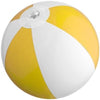 Branded Promotional MINI BEACH BALL in White & Yellow Beach Ball From Concept Incentives.