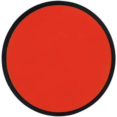 Branded Promotional FOLDING FRISBEE with Polyester Case in Red Frisbee From Concept Incentives.