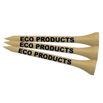 Branded Promotional NATURAL BAMBOO ECO FRIENDLY TEES Golf Tee Pack From Concept Incentives.