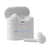 Branded Promotional FLOW TWS CORDLESS EARBUDS in Charger Case in White Earphones From Concept Incentives.