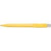 Branded Promotional CITY EXTRA MATT RETRACTABLE PLASTIC BALL PEN in Yellow Pen From Concept Incentives.