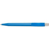 Branded Promotional CITY EXTRA MATT RETRACTABLE PLASTIC BALL PEN in Light Blue Pen From Concept Incentives.