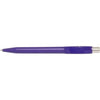 Branded Promotional CITY EXTRA MATT RETRACTABLE PLASTIC BALL PEN in Purple Pen From Concept Incentives.