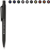 Branded Promotional DOT SOFT BLACK FT PLASTIC PUSH BUTTON BALL PEN Pen From Concept Incentives.