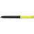 Branded Promotional PURE SOFT BLACK TWIST PLASTIC SOFT FEEL BALL PEN in Lime Pen From Concept Incentives.