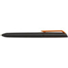 Branded Promotional PURE SOFT BLACK TWIST PLASTIC SOFT FEEL BALL PEN in Copper Pen From Concept Incentives.