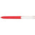 Branded Promotional PURE SOFT WHITE CLIP TWIST PLASTIC BALL PEN in Red Pen From Concept Incentives.