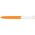 Branded Promotional PURE SOFT WHITE CLIP TWIST PLASTIC BALL PEN in Orange Pen From Concept Incentives.