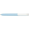 Branded Promotional PURE SOFT WHITE CLIP TWIST PLASTIC BALL PEN in Pastel Blue Pen From Concept Incentives.