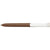 Branded Promotional PURE SOFT WHITE CLIP TWIST PLASTIC BALL PEN in Brown Pen From Concept Incentives.