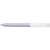 Branded Promotional PURE SOFT WHITE CLIP TWIST PLASTIC BALL PEN in Lilac Pen From Concept Incentives.