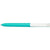 Branded Promotional PURE SOFT WHITE CLIP TWIST PLASTIC BALL PEN in Turquoise Pen From Concept Incentives.