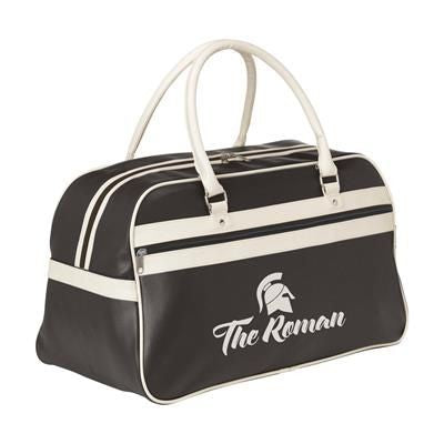 Branded Promotional RETROSPORT SPORTS BAG in Brown & Beige Bag From Concept Incentives.