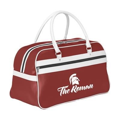 Branded Promotional RETROSPORT SPORTS BAG in Red & White Bag From Concept Incentives.