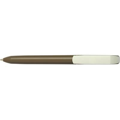 Branded Promotional FLOW PURE RE EXTRA WHITE CLIP TWIST ACTION BALL PEN Pen From Concept Incentives.