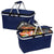 Branded Promotional LAVAL SHOPPING BASKET in Navy Shopping Basket From Concept Incentives.