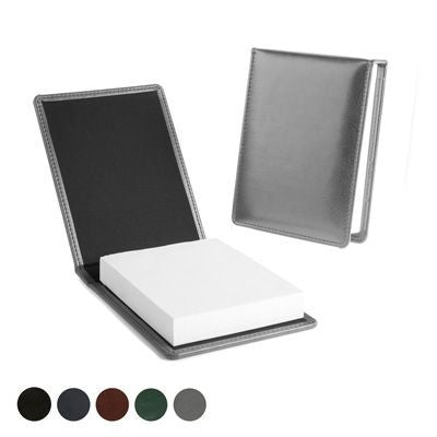 Branded Promotional DELUXE DESK JOTTER in Hampton Finecell Leather Journal Note Book From Concept Incentives.