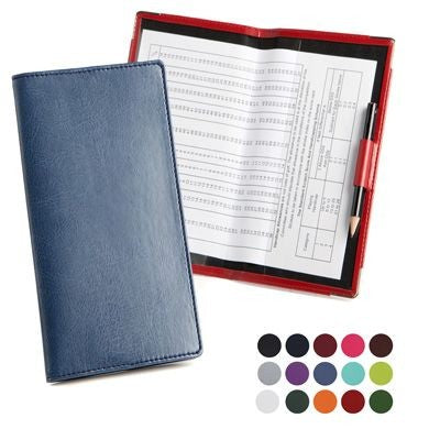 Branded Promotional GOLF SCORECARD HOLDER with Handicap Card in Belluno PU Leather Golf Scorecard From Concept Incentives.