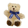 Branded Promotional 5 INCH TALL CHESTER BEAR with Neck Bow Soft Toy From Concept Incentives.