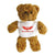 Branded Promotional 5 INCH TALL JANGO BEAR with White Tee Shirt Soft Toy From Concept Incentives.