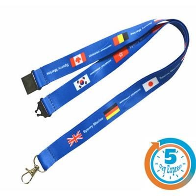 Branded Promotional 5 DAY EXPRESS DYE SUBLIMATED LANYARD Lanyard From Concept Incentives.