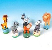 Branded Promotional SAFARI PRESS UP WOOD TOY Collapsible Push Up Toy From Concept Incentives.