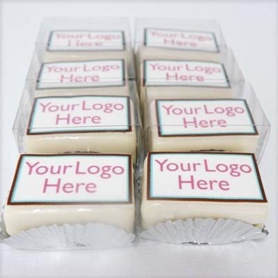 Branded Promotional RECTANGULAR MINI LOGO CAKE Cake From Concept Incentives.