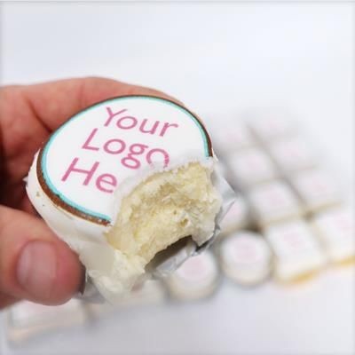 Branded Promotional ROUND MINI LOGO CAKE Cake From Concept Incentives.