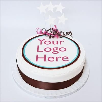 Branded Promotional ROUND LOGO CAKE Cake From Concept Incentives.